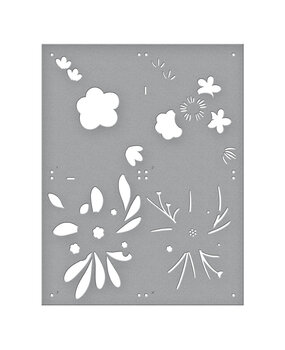 Spellbinders Hello Blooms Stencil (STN-063) (OUTLET)