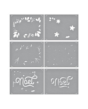 Spellbinders Layered Noel Foliage Stencils (STN-067) (OUTLET)
