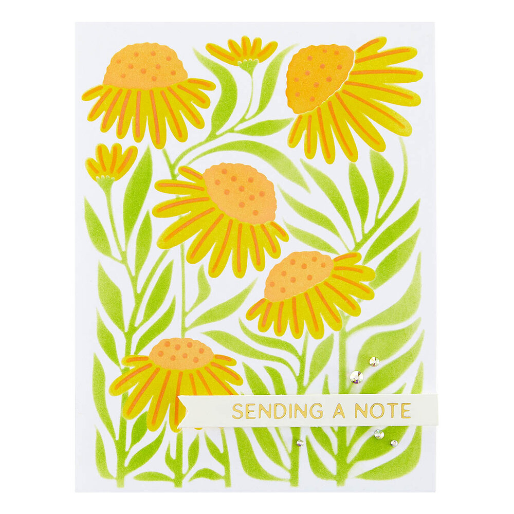 Spellbinders Coneflower Layered Stencil (STN-077) (OUTLET)