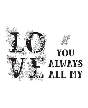 Spellbinders Love Block Clear Stamp (STP-019) (OUTLET)