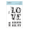 Spellbinders Love Block Clear Stamp (STP-019) (OUTLET)