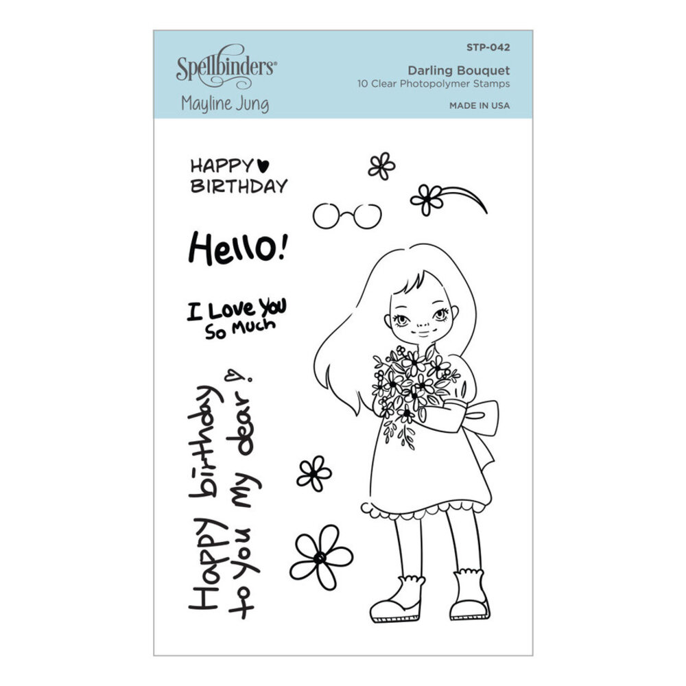 Spellbinders Darling Bouquet Clear Stamp (STP-042) (OUTLET)