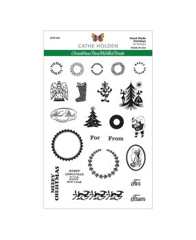 Spellbinders Hand Made Holidays Clear Stamps (STP-147) (OUTLET)