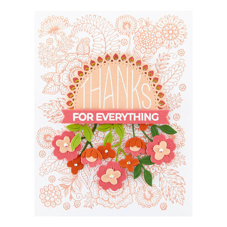 Spellbinders Kaleidoscope Arch Sentiments Clear Stamp (STP-208) (OUTLET)