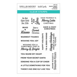 Spellbinders Santa's Sippin' Sayings Clear Stamp Set (STP-212) (OUTLET)