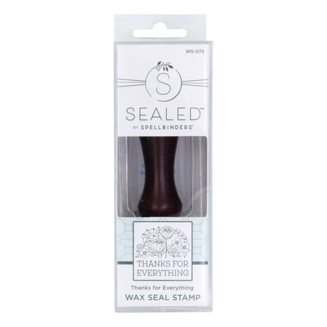 Spellbinders Thanks for Everything Wax Seal Stamp (WS-072) (OUTLET)