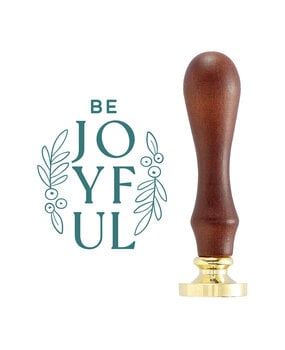Spellbinders Be Joyful Wax Seal Stamp (WS-090) (OUTLET)