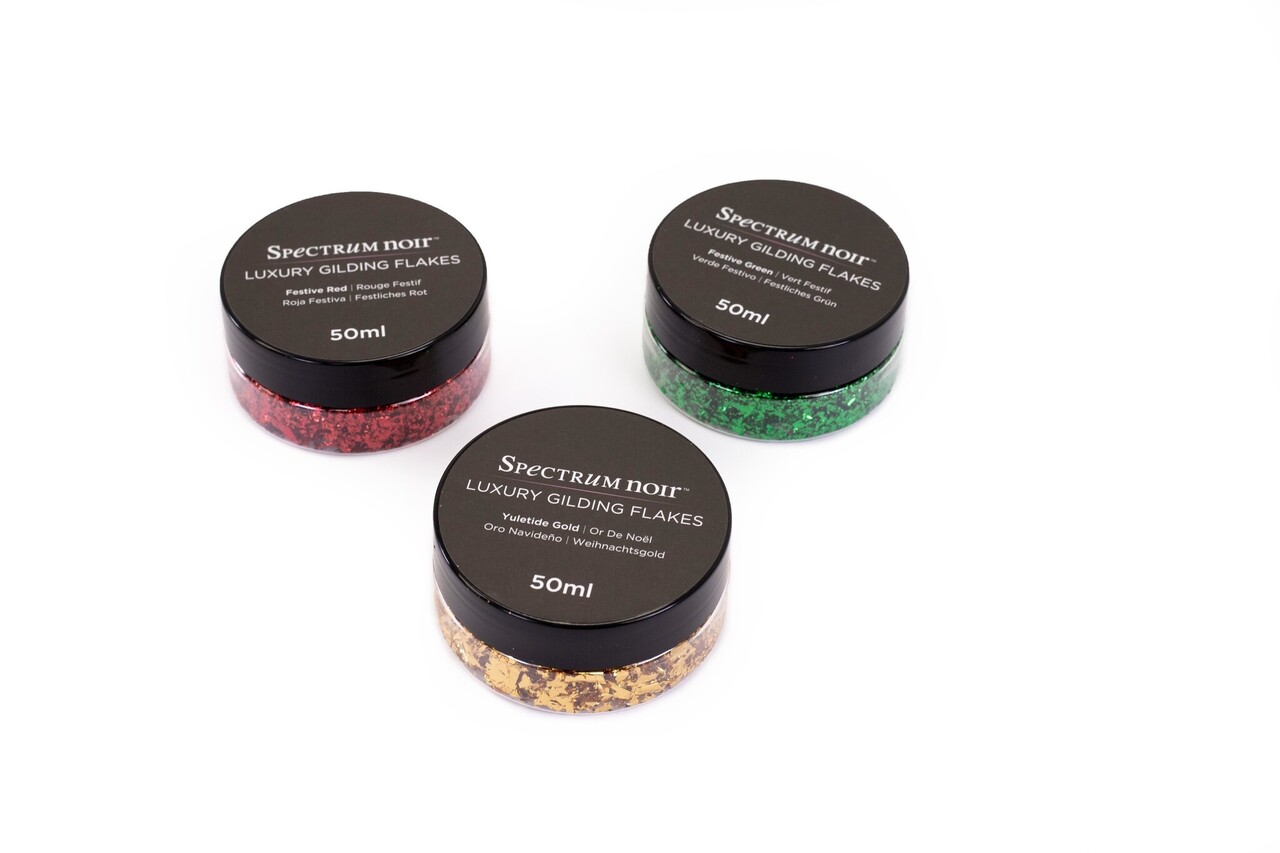 Spectrum Noir Luxury Gilding Flakes Christmas (3x50ml) (SN-GILFLAKE-CHRI) (OUTLET)