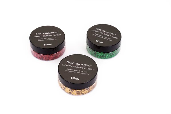 Spectrum Noir Luxury Gilding Flakes Christmas (3x50ml) (SN-GILFLAKE-CHRI) (OUTLET)