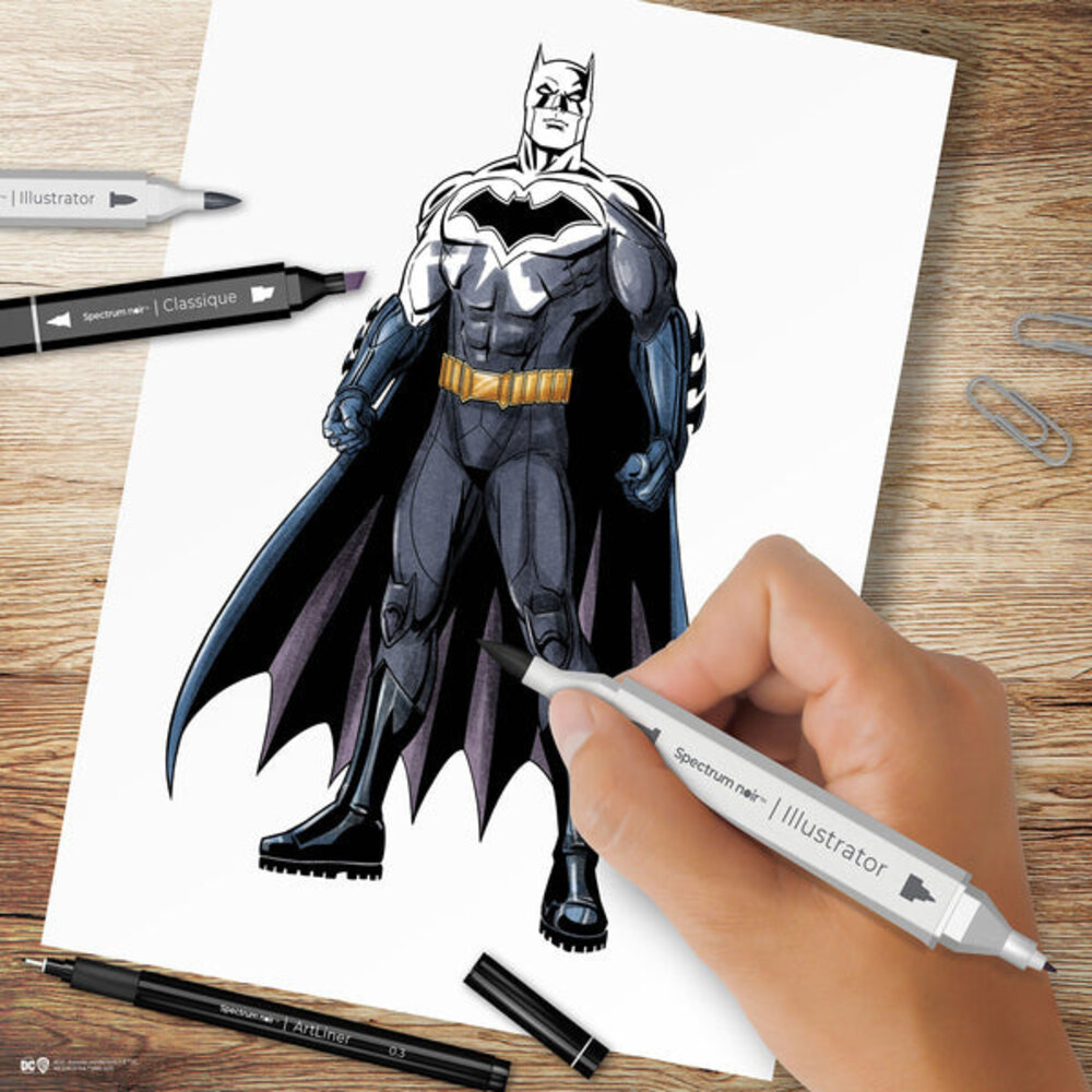 Spectrum Noir Fan-Art Like a Pro Art Kit Batman (24pcs) (SN-PFAN-DC1-BATM) (OUTLET) Spectrum Noir Fan-Art Like a Pro Art Kit Batman (24pcs) (SN-PFAN-DC1-BATM) (OUTLET)