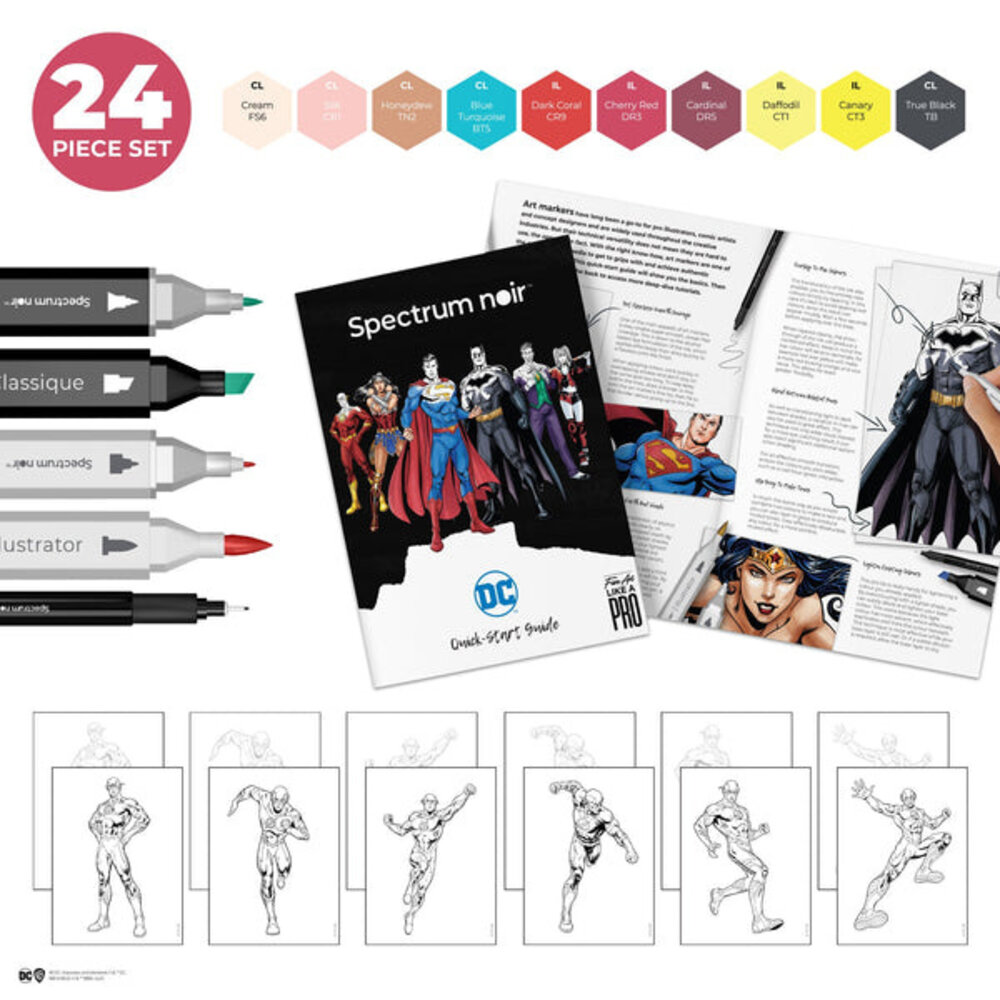 Spectrum Noir Fan-Art Like a Pro Art Kit The Flash (24pcs) (SN-PFAN-DC1-FLAS) (OUTLET) Spectrum Noir Fan-Art Like a Pro Art Kit The Flash (24pcs) (SN-PFAN-DC1-FLAS) (OUTLET)
