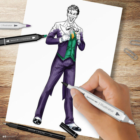 Spectrum Noir Fan-Art Like a Pro Art Kit The Joker (24pcs) (SN-PFAN-DC1-JOKE) (OUTLET)