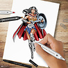 Spectrum Noir Fan-Art Like a Pro Art Kit Wonder Woman (24pcs) (SN-PFAN-DC1-WONW) (OUTLET)