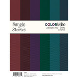 Simple Stories Color Vibe 6x8 Inch Paper Pad Darks (13471) (OUTLET)