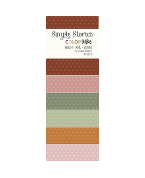 Simple Stories Color Vibe Washi Tape Boho (13484) (OUTLET)