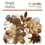 Simple Stories Color Vibe Flowers Bits Woods (143pcs) (13487) (OUTLET)