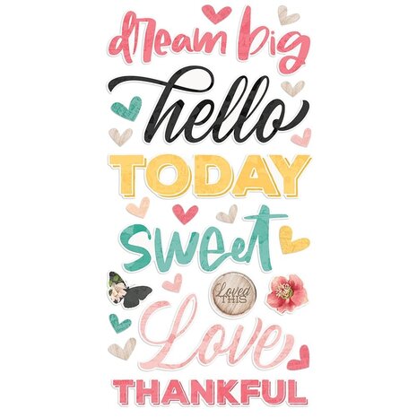 Simple Stories Simple Vintage Cottage Fields Foam Stickers (14725) (OUTLET)