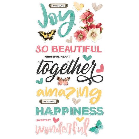 Simple Stories Simple Vintage Cottage Fields Foam Stickers (14725) (OUTLET)