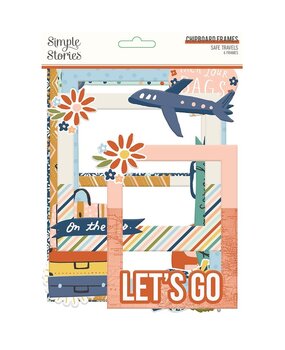 Simple Stories Safe Travels Chipboard Frames (14819) (OUTLET)