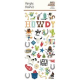 Simple Stories Howdy! Puffy Stickers (15418) (OUTLET)