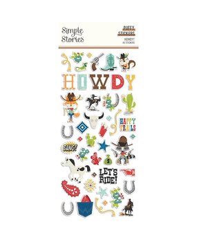 Simple Stories Howdy! Puffy Stickers (15418) (OUTLET)