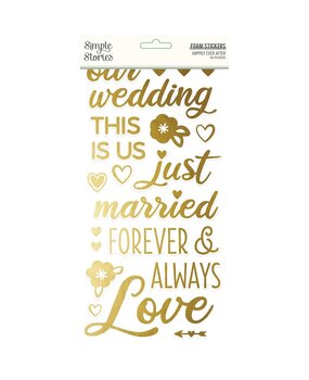 Simple Stories Happily Ever After Foam Stickers (15520) (OUTLET)