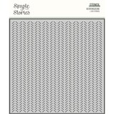 Simple Stories Happily Ever After Stencils Herringbone (15526) (OUTLET)