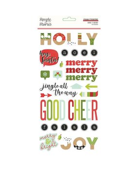 Simple Stories Make it Merry Foam Stickers (15721) (OUTLET)
