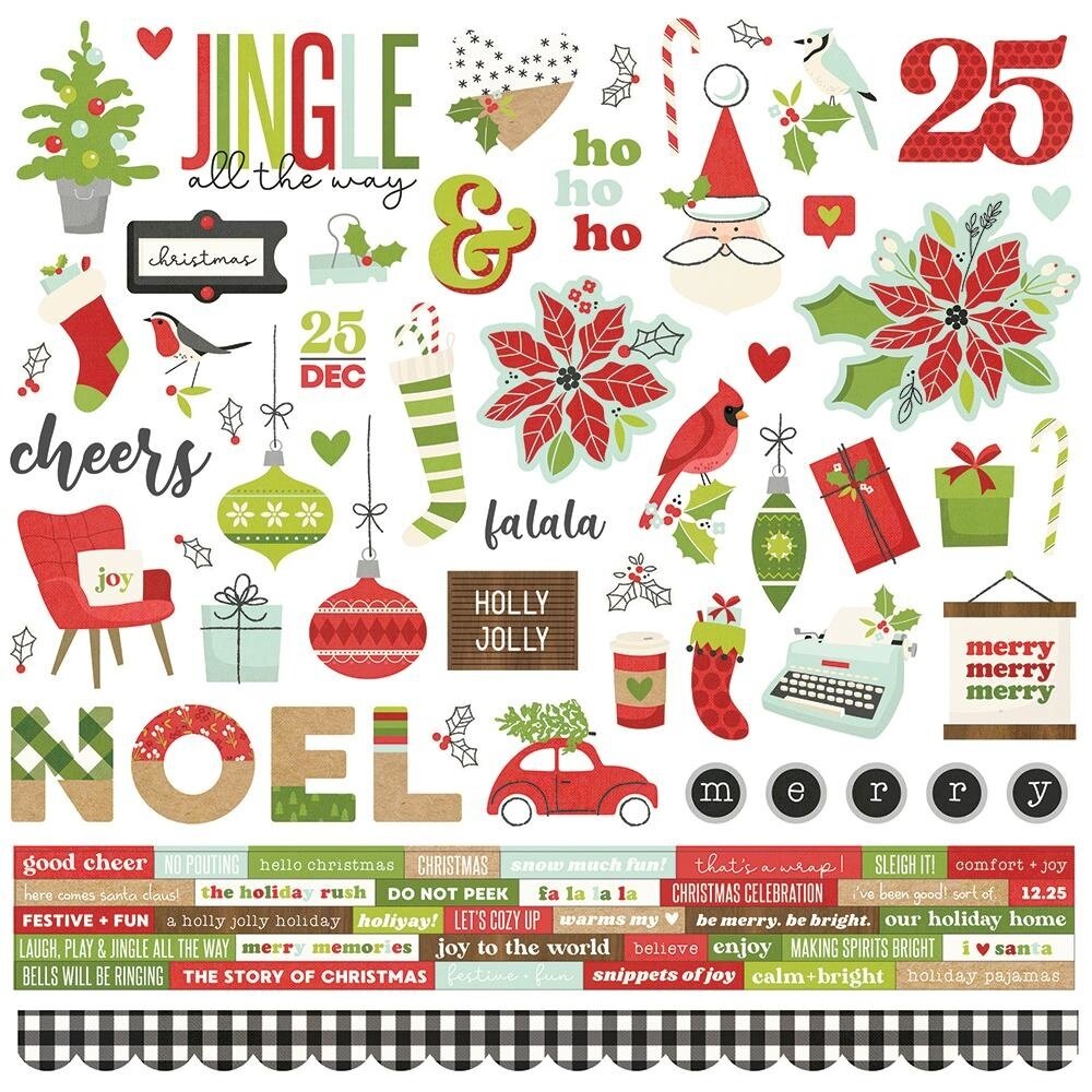 Simple Stories Make it Merry 12x12 Inch Collector's Essential Kit (15732) (OUTLET)