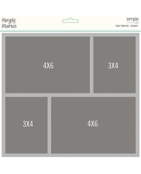 Simple Stories Simple Pages Template Design 1 (15827) (OUTLET)
