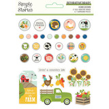 Simple Stories Homegrown Decorative Brads (16220) (OUTLET)