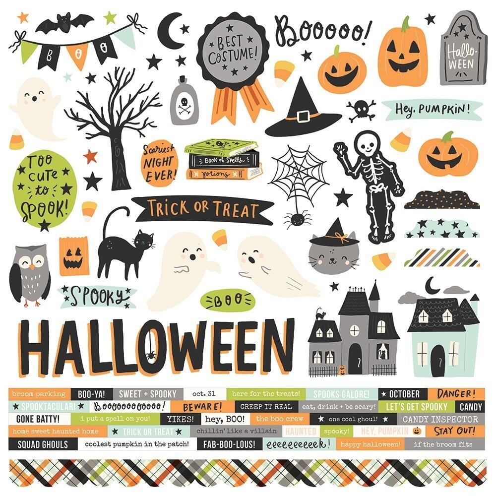 Simple Stories Spooky Nights 12x12 Inch Collection Kit (16400) (OUTLET)