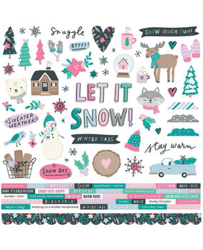 Simple Stories Feelin' Frosty Cardstock Sticker (16601) (OUTLET)