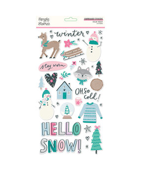 Simple Stories Feelin' Frosty Chipboard (16615) (OUTLET)