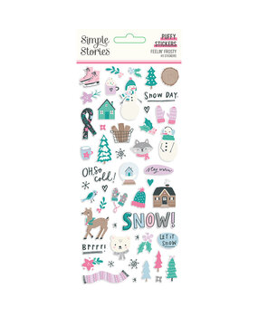 Simple Stories Feelin' Frosty Puffy Stickers (16619) (OUTLET)