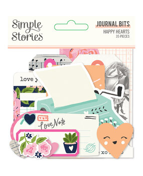 Simple Stories Happy Hearts Journal Bits (16917) (OUTLET)