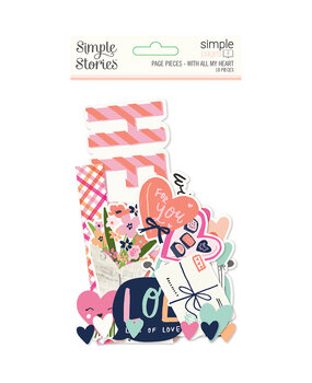Simple Stories Simple Pages Pieces With All My Heart (16925) (OUTLET)