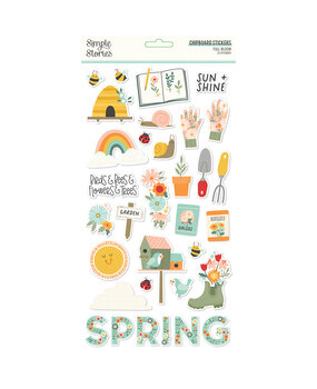 Simple Stories Full Bloom Chipboard (17016) (OUTLET)
