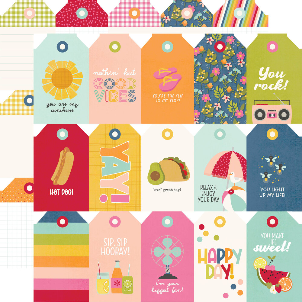 Simple Stories Summer Lovin' 6x8 Inch Paper Pad (17314) (OUTLET)