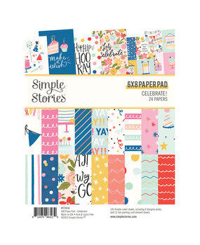 Simple Stories Celebrate! 6x8 Inch Paper Pad (17414) (OUTLET)