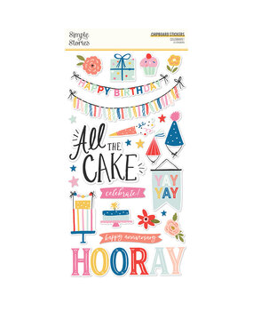 Simple Stories Celebrate! 6x12 Inch Chipboard (17416) (OUTLET)