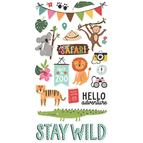 Simple Stories Into the Wild Chipboard (17616) (OUTLET)