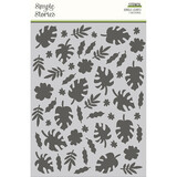 Simple Stories Into the Wild Stencil Jungle Leaves (17626) (OUTLET)
