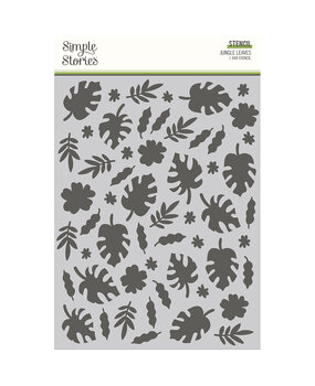 Simple Stories Into the Wild Stencil Jungle Leaves (17626) (OUTLET)