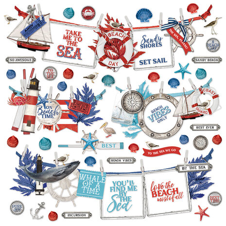 Simple Stories Simple Vintage Vintage Seas Banner Sticker (17802) (OUTLET)