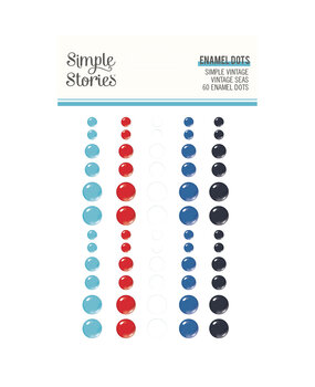 Simple Stories Simple Vintage Vintage Seas Enamel Dots (17830) (OUTLET)