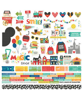 Simple Stories Say Cheese At The Park Cardstock Stickers (17901) (OUTLET)