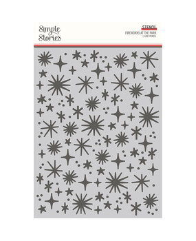 Simple Stories Say Cheese At The Park Stencil Fireworks At The Park (17925) (OUTLET)