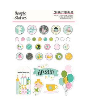 Simple Stories Say Cheese Fantasy At The Park Decorative Brads (17942) (OUTLET)