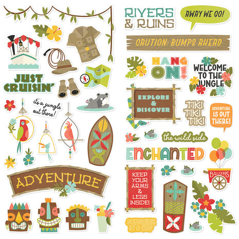 Simple Stories Say Cheese Adventure At The Park Foam Stickers (17957) (OUTLET)